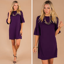 Load image into Gallery viewer, Beauty Personified Plum Purple Dress
