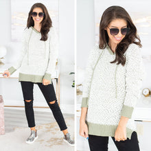 Load image into Gallery viewer, Traveling Through The Snow Olive Green Popcorn Pullover
