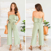 Load image into Gallery viewer, Contact My People Jumpsuit, Light Olive
