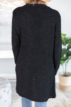 Load image into Gallery viewer, Tell Somebody Black Popcorn Cardigan
