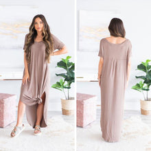 Load image into Gallery viewer, Trust The Plan Light Mocha Brown Maxi Dress
