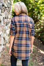Load image into Gallery viewer, Just Me And You Mustard Yellow Plaid Button Down Top
