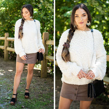 Load image into Gallery viewer, All About It Cream Popcorn Sweater
