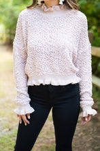 Load image into Gallery viewer, Feeling Feminine Rose Dust Pink Popcorn Sweater
