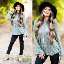 Load image into Gallery viewer, Find Your Love Sage Green Popcorn Sweater
