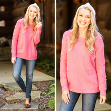 Load image into Gallery viewer, Off To Aspen Rose Pink Knit Sweater
