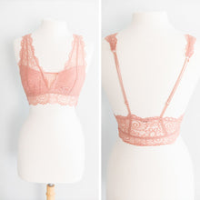 Load image into Gallery viewer, Perfect Opportunities Cream Pink Lace Bralette
