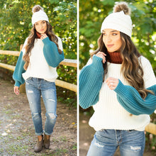 Load image into Gallery viewer, First To Know Ivory White Turtleneck Sweater
