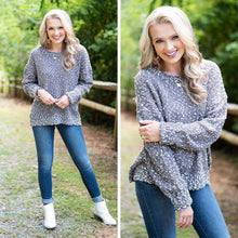 Load image into Gallery viewer, Just Let Me Know Gray Sweater
