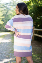 Load image into Gallery viewer, Lasting Love Mauve Multi Striped Dress
