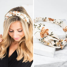Load image into Gallery viewer, On The Move Ivory White Floral Headband
