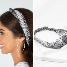 Load image into Gallery viewer, Fab Motivation White Snake Headband
