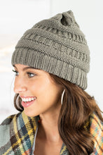 Load image into Gallery viewer, Mountainside Adventures Dark Gray Knit Beanie
