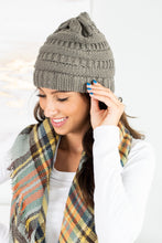 Load image into Gallery viewer, Mountainside Adventures Dark Gray Knit Beanie
