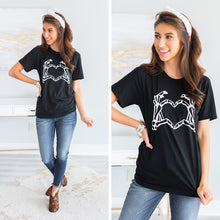Load image into Gallery viewer, Skelly Love Black Graphic Tee
