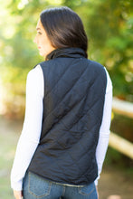 Load image into Gallery viewer, Follow The Trail Black Puffer Vest
