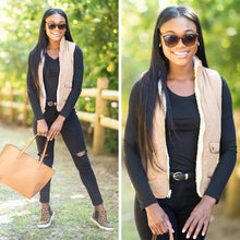 Load image into Gallery viewer, Follow The Trail Camel Brown Puffer Vest
