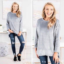 Load image into Gallery viewer, Inside And Out Gray Faux Fur Sweater
