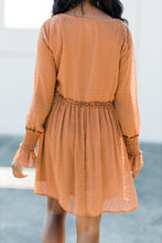Load image into Gallery viewer, Just Getting Started Rust Orange Dress
