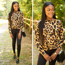Load image into Gallery viewer, On Your Time Brown Leopard Top
