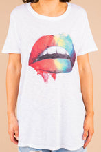 Load image into Gallery viewer, Taste The Rainbow White Graphic Tee
