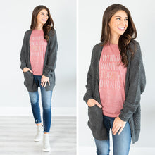 Load image into Gallery viewer, Winner Winner Mauve Marble Graphic Tee
