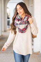 Load image into Gallery viewer, Easy Like Sunday Oatmeal Brown Waffle Tunic
