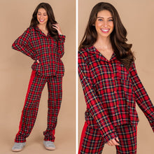 Load image into Gallery viewer, Feeling Festive Red Pajama Top
