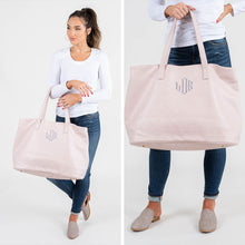 Load image into Gallery viewer, You Gotta Move On Blush Pink Oversized Tote
