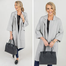 Load image into Gallery viewer, Chic Opportunities Light Gray Wool Coat
