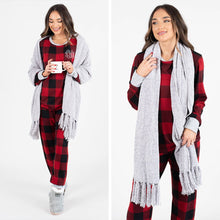 Load image into Gallery viewer, Beautiful New Day Gray Chenille Scarf
