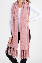 Load image into Gallery viewer, Beautiful New Day Mauve Pink Chenille Scarf
