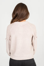 Load image into Gallery viewer, Burst Of Joy Light Mocha Brown Pompom Sweater
