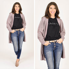 Load image into Gallery viewer, Dear To My Heart Dusty Lavender Cable Knit Cardigan

