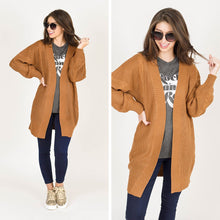 Load image into Gallery viewer, Dear To My Heart Camel Brown Cable Knit Cardigan

