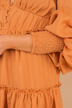 Load image into Gallery viewer, It's A Date Rust Orange Ruffled Dress
