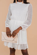 Load image into Gallery viewer, Make An Impression White Lace Dress
