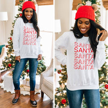 Load image into Gallery viewer, So Much Santa White Graphic Sweatshirt
