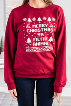 Load image into Gallery viewer, Ya Filthy Animal Cardinal Red Graphic Sweatshirt
