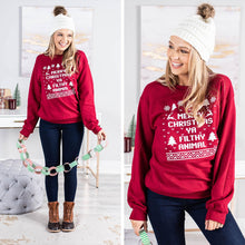 Load image into Gallery viewer, Ya Filthy Animal Cardinal Red Graphic Sweatshirt
