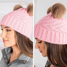 Load image into Gallery viewer, All About It Blush Pink Pompom Beanie
