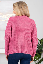 Load image into Gallery viewer, The Look Mauve Pink Chenille Sweater
