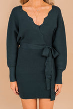 Load image into Gallery viewer, Never Be The Same Sea Green Sweater Dress
