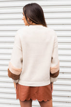 Load image into Gallery viewer, All The Luck Ivory White Fur Balloon Sleeve Sweater
