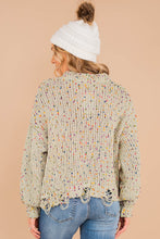 Load image into Gallery viewer, Gather Round Sage Green Confetti Sweater
