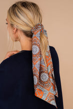 Load image into Gallery viewer, Never Looked Better Rust Orange Paisley Scarf
