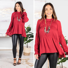 Load image into Gallery viewer, Let's Be Real Ruby Red Top
