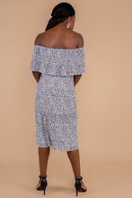 Load image into Gallery viewer, I'll Show You How Off White Leopard Midi Dress
