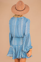 Load image into Gallery viewer, Get To You Blue Paisley Dress
