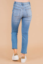 Load image into Gallery viewer, We Need To Talk Light Wash Crop Jeans
